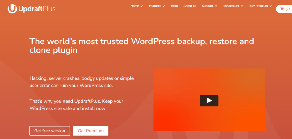 Updraft plus wordpress security plugin- How To Start A Blog In WordPress