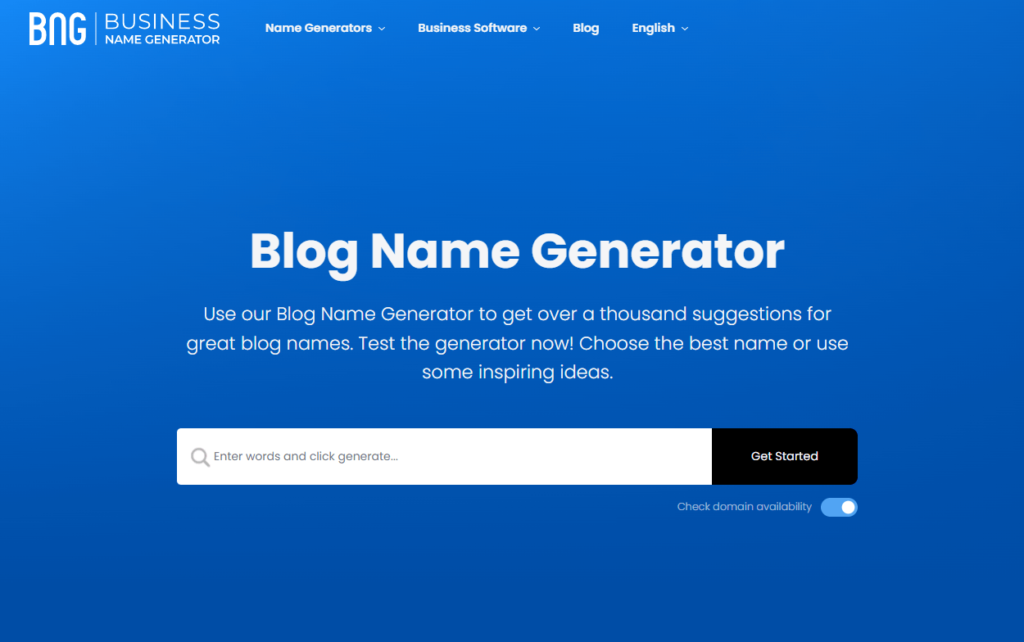 How to choose a good blog name - use a blog name generator