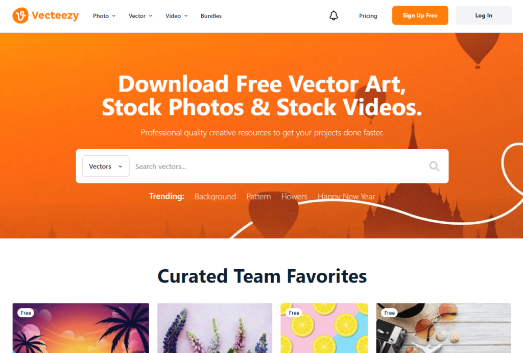 Top Stock Photo Websites - Vecteezy