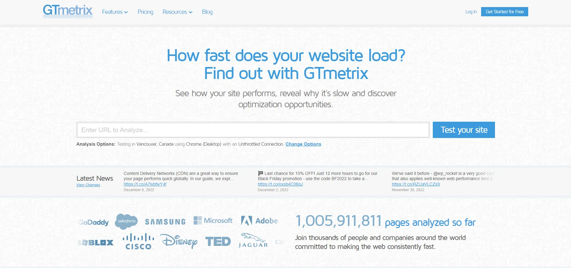 gt metrix website speedtest