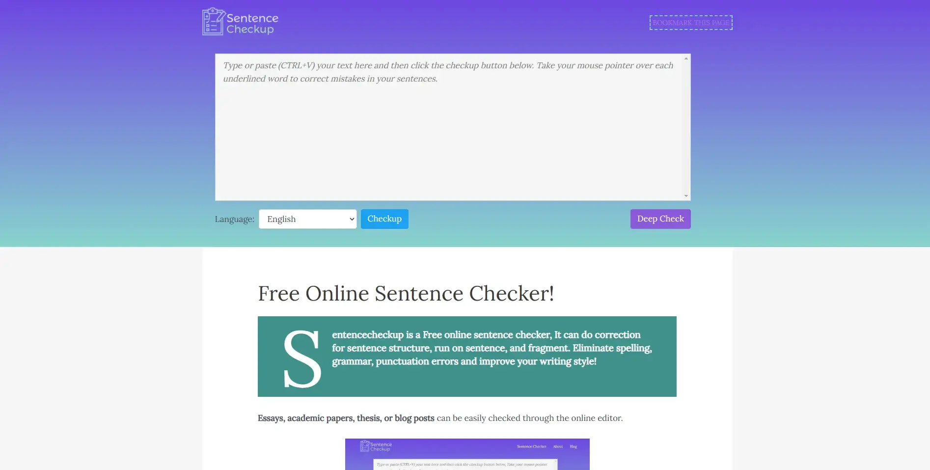 Grammarly Alternatives: Sentence Checkup