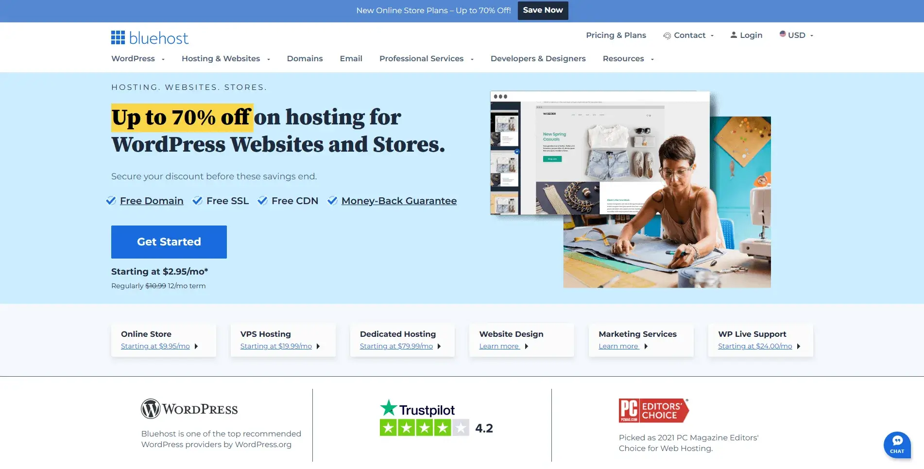 Products to Review: Bluehost Web Hosting