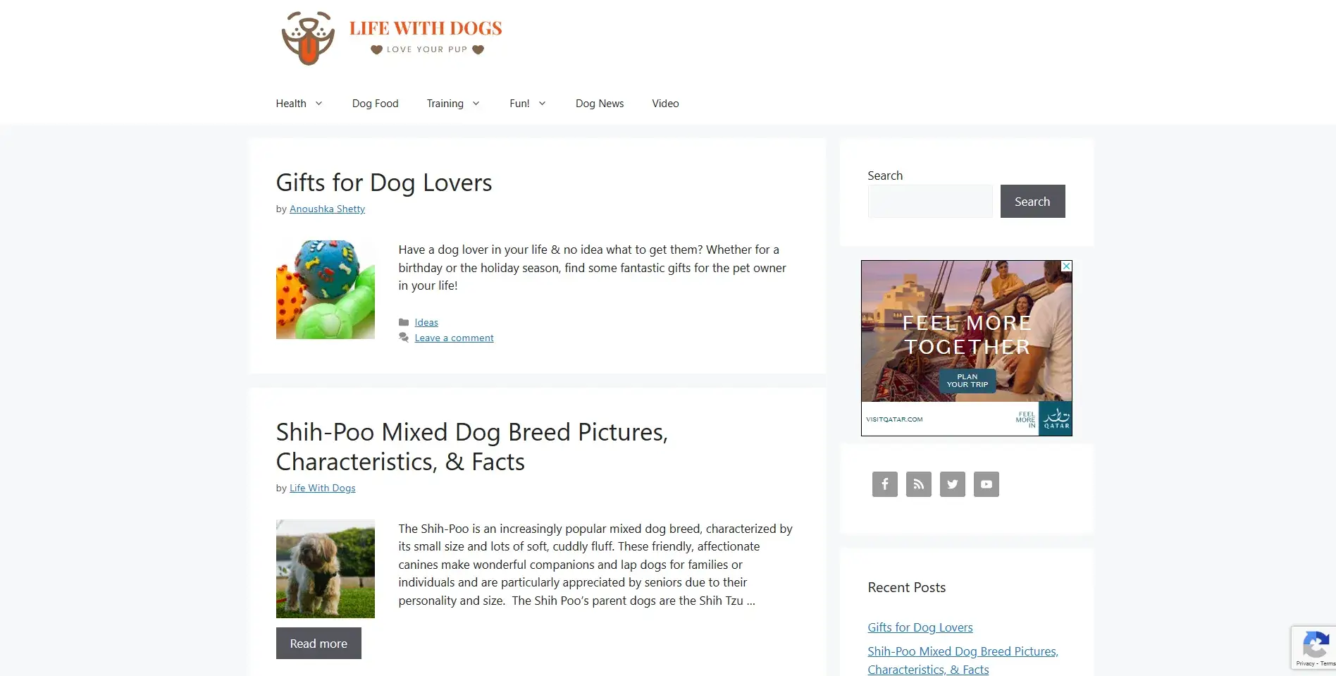 Blogs for dogs: Life with Dogs